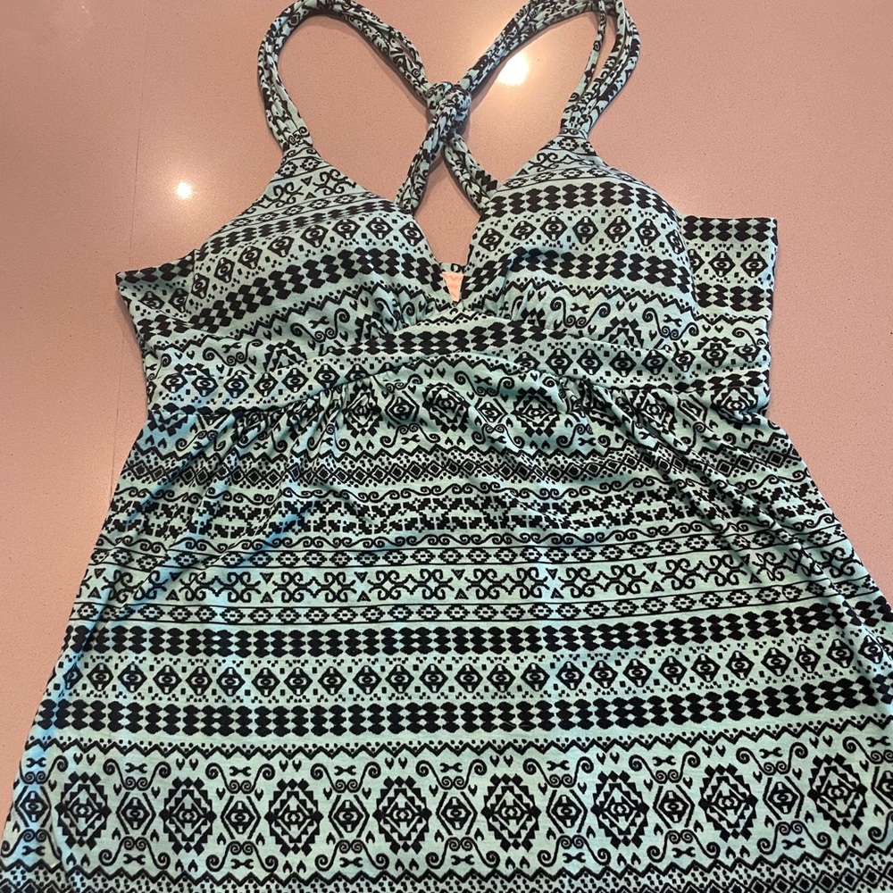 Patterned Strappy Top
